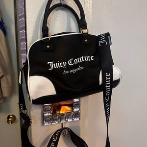 Juicy Couture Black and White Satchel